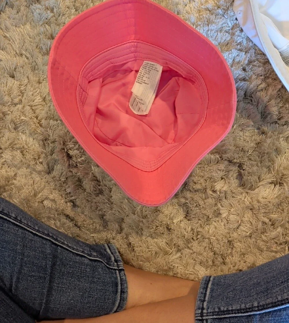 Abercrombie & Fitch Kids Pink and White Bucket Hats